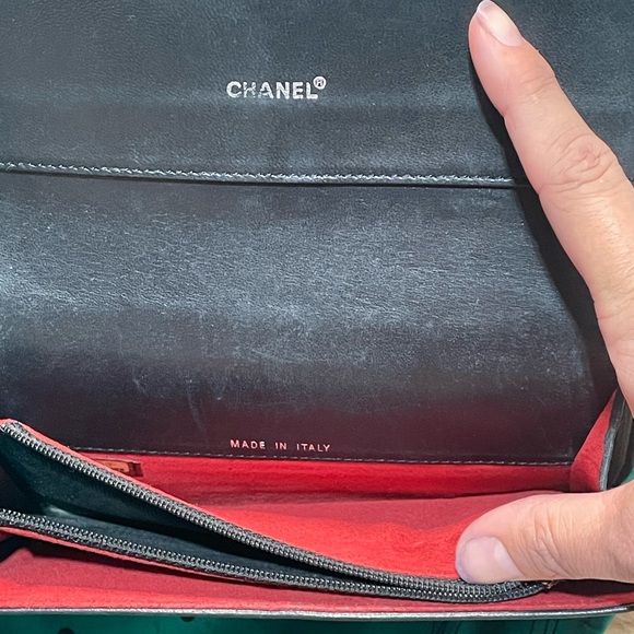 Chanel Black Patent Leather Chocolate Bar Long Wallet with COA - Picture 7 of 16